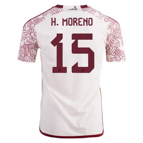 Héctor Moreno #15 México Camiseta de Visita Mundial 2022 Héctor Moreno #15 México Camiseta de Visita Mundial 2022