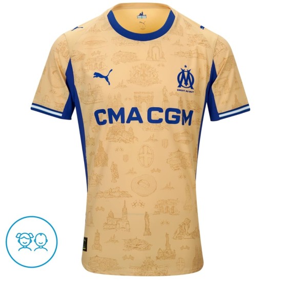 Camiseta Cuarta de Niño Olympique de Marsella 2025/26