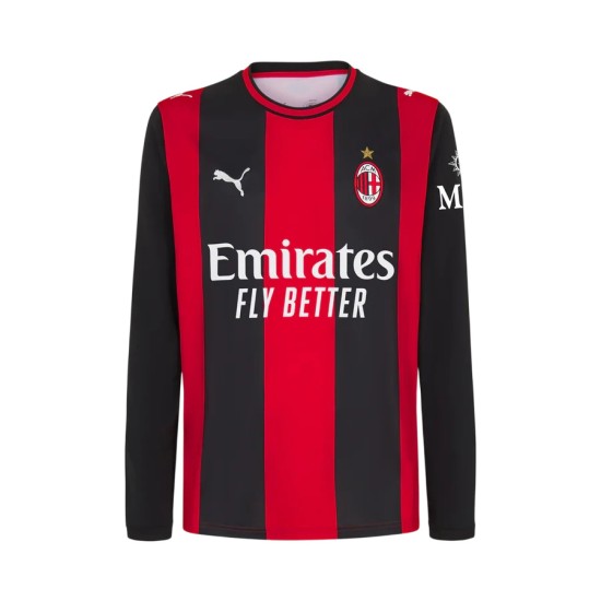 Camiseta de manga larga de local Milan 2026/27 para niños