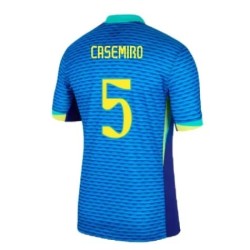 Camiseta de visitante CASEMIRO Brasil 2024 para niños