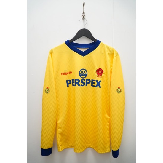 Camiseta retro de visitante manga larga del Leeds United para mujer 1988/89