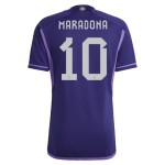 Diego Maradona #10 Argentina Camiseta de Visita Mundial 2022
