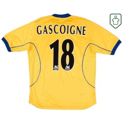 Camiseta retro visitante hombre Everton 2000/01 Gascoigne #18
