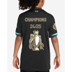 Camiseta Mujer Liverpool 2024/25 Visitante Campeones LFC + Trofeo Dorado