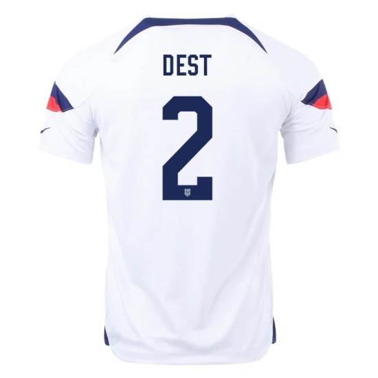 Sergino Dest #2 USMNT Camiseta de Local Mundial 2022