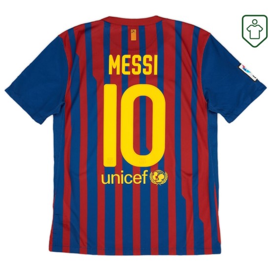 Hombre Camiseta retro local FC Barcelona 2011/12 Messi #10