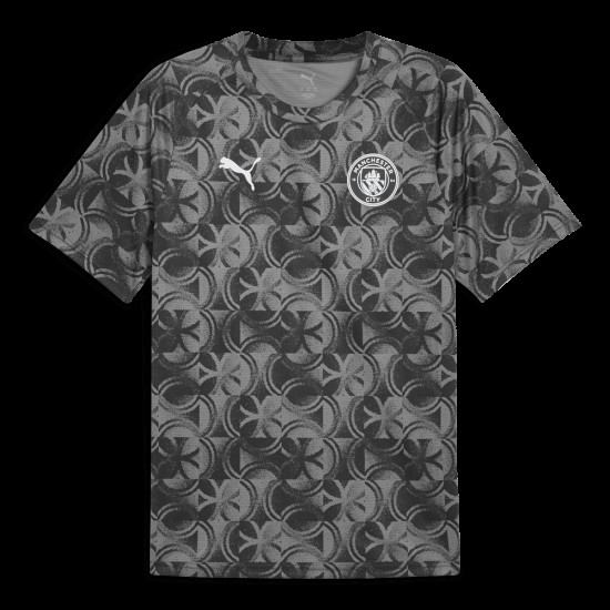 Hombre Manchester City 2025/26 Tercera Camiseta de Previa - Negro