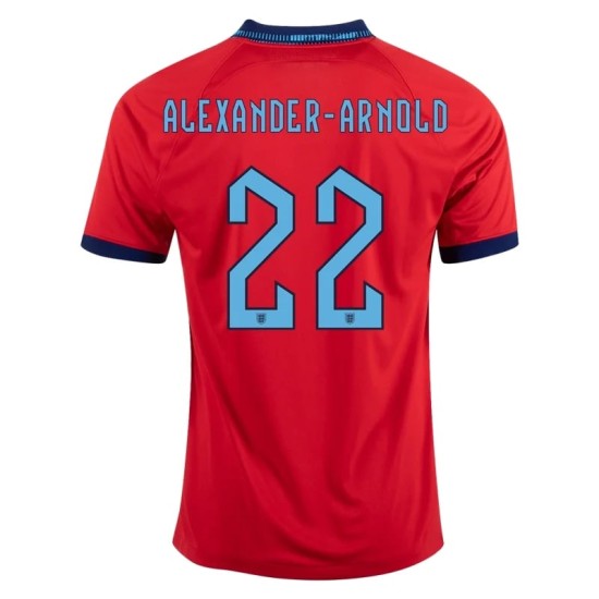 Trent Alexander-Arnold #22 Inglaterra Camiseta de Visita Mundial 2022 Trent Alexander-Arnold #22 Inglaterra Camiseta de Visita Mundial 2022
