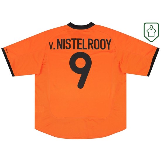 Camiseta retro local Países Bajos 2000/02 para hombre V.Nistelrooy #9 Camiseta retro local Países Bajos 2000/02 para hombre V.Nistelrooy #9
