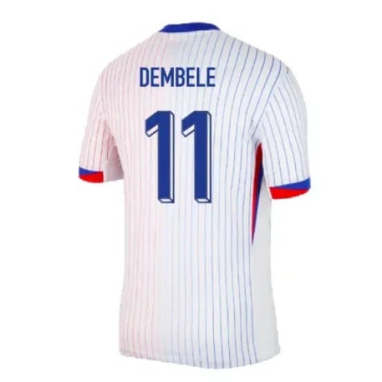Camiseta de visitante O.DEMBELE Francia 2024/25 para hombres