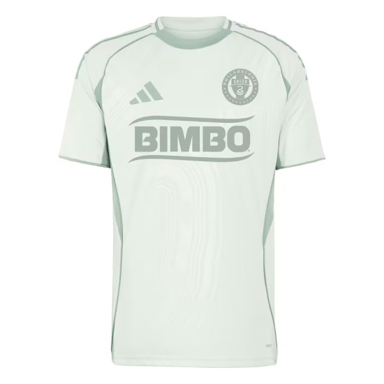 Camiseta infantil Philadelphia Union 2025 tercera pre partido - verde