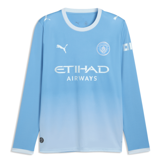 Camiseta Manchester City 2026/27 Home de Manga Larga para Niño