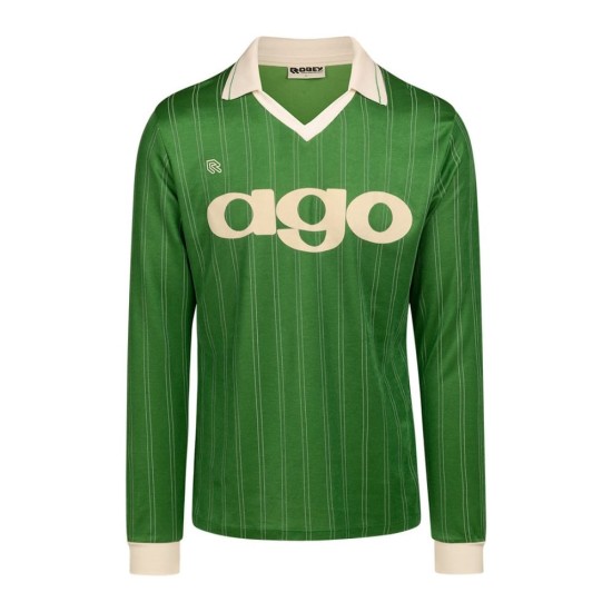 Camiseta retro de manga larga 1982/83 del FC Groningen para mujer