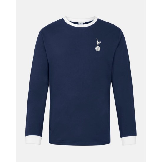 Camiseta Retro Manga Larga Visitante Tottenham Hotspur 1970 Hombre