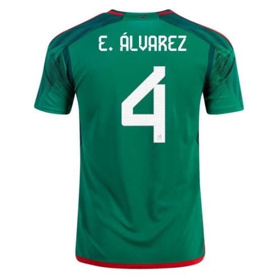Edson Álvarez #4 México Camiseta de Local Mundial 2022