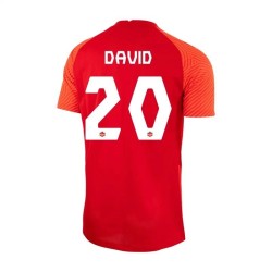 Jonathan David #20 Canadá Camiseta de Local Mundial 2022