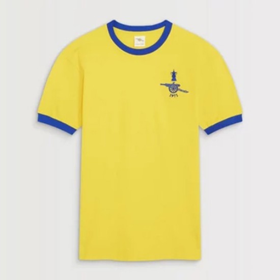 Camiseta Retro FA Cup de Visitante Arsenal 1971 para Hombre Camiseta Retro FA Cup de Visitante Arsenal 1971 para Hombre