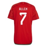 Joe Allen #7 Gales Camiseta de Local Mundial 2022