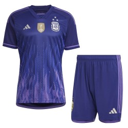 Camiseta+Pantalones Cortos Infantil Argentina de Visita Mundial 2022