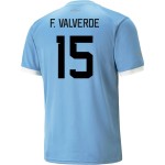 Federico Valverde #15 Uruguay Camiseta de Local Mundial 2022