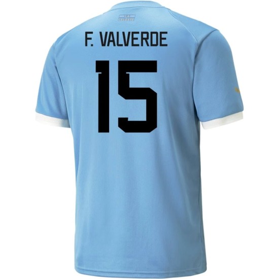 Federico Valverde #15 Uruguay Camiseta de Local Mundial 2022