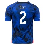 Sergino Dest #2 USMNT Camiseta de Visita Mundial 2022