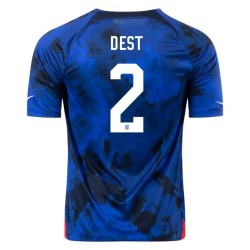 Sergino Dest #2 USMNT Camiseta de Visita Mundial 2022