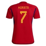 Alvaro Morata #7 España Camiseta de Local Mundial 2022 Alvaro Morata #7 España Camiseta de Local Mundial 2022