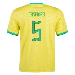 Casemiro #5 Brasil Camiseta de Local Mundial 2022