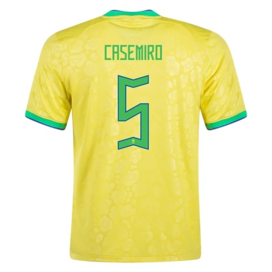 Casemiro #5 Brasil Camiseta de Local Mundial 2022