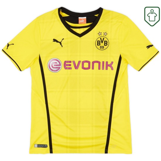 Camiseta retro BVB Borussia Dortmund 2013/14 local para hombre
