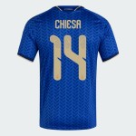 Camiseta Oficial Local Italia 2026 Niño CHIESA #14 Camiseta Oficial Local Italia 2026 Niño CHIESA #14