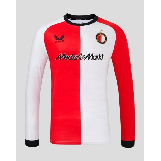 Camiseta de Manga Larga Local de Feyenoord 2024/25 para Hombres Camiseta de Manga Larga Local de Feyenoord 2024/25 para Hombres