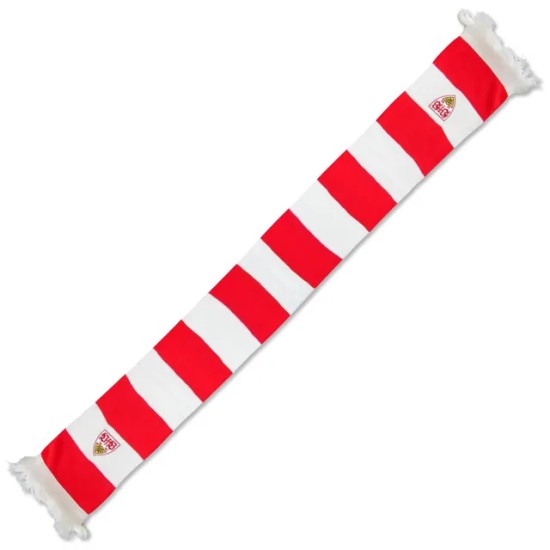 Bufanda Block Stripe - Blanco/Rojo VfB Stuttgart Bufanda Block Stripe - Blanco/Rojo VfB Stuttgart
