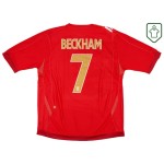 Camiseta retro visitante Inglaterra 2006/08 para hombre Beckham #7 Camiseta retro visitante Inglaterra 2006/08 para hombre Beckham #7