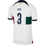 Pepe #3 Portugal Camiseta de Visita Mundial 2022