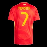 Álvaro Morata #7 España Camiseta de Local EURO 2024 Álvaro Morata #7 España Camiseta de Local EURO 2024