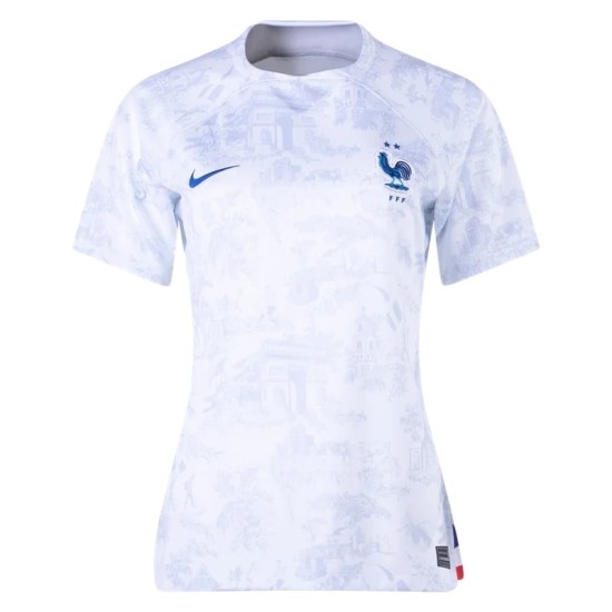 Camiseta Femenina Francia de Visita Mundial 2022 Camiseta Femenina Francia de Visita Mundial 2022