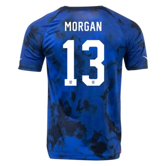 Alex Morgan #13 USMNT Camiseta de Visita Mundial 2022