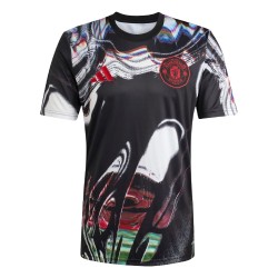 Mujer Manchester United 2025/26 Tercera Camiseta Pre Match - Negra