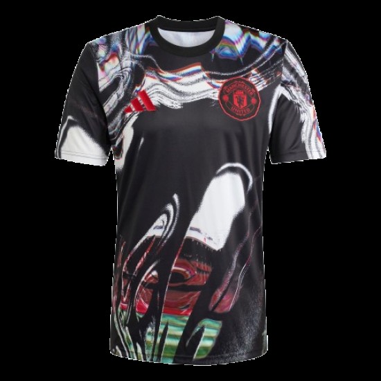 Hombre Manchester United 2025/26 Tercera Camiseta Pre Match - Negra