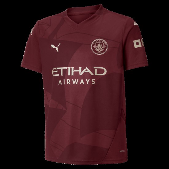 Camiseta de tercer lugar de niños Manchester City 2024/25