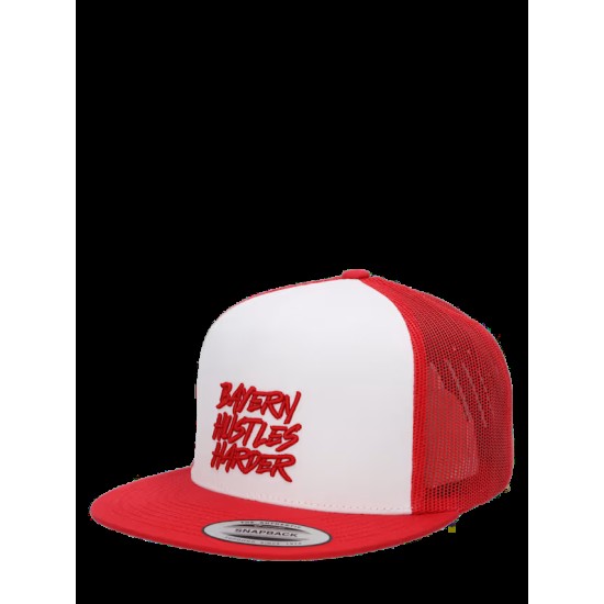 Gorra Trucker Snapback Hustles Harder Bayern Munich - Blanco