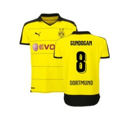 Camiseta de casa GUNDOGAN BVB Borussia Dortmund 2015/16 para niños