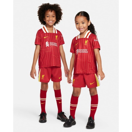 Kit de local de niños Liverpool 2024/25