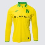 Camiseta Local de Manga Larga Hombre Norwich City 2025/26