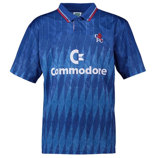 Camiseta Retro Chelsea Infantil 1990 - Azul