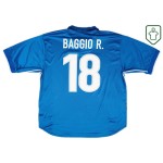 Camiseta retro local Italia 1997/98 para hombre Baggio R. #18