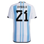 Paulo Dybala #21 Argentina Camiseta de Local Mundial 2022 Paulo Dybala #21 Argentina Camiseta de Local Mundial 2022