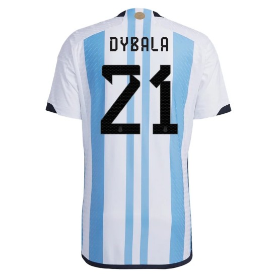 Paulo Dybala #21 Argentina Camiseta de Local Mundial 2022 Paulo Dybala #21 Argentina Camiseta de Local Mundial 2022